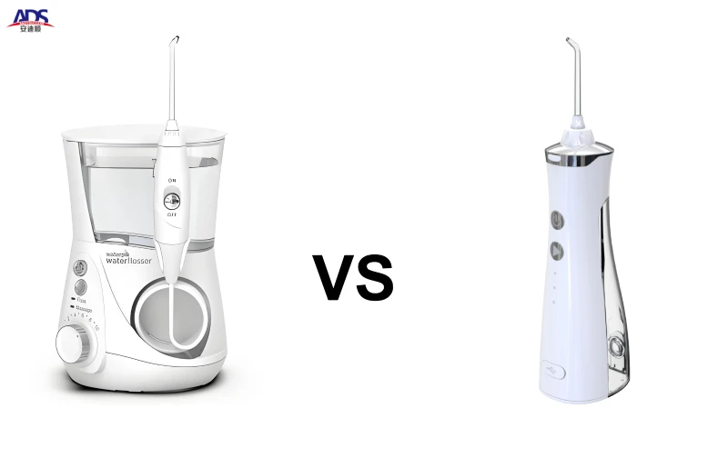 Portable Water Flosser vs Home Countertop Water Flosser Portable Water Flosser vs Home Countertop Water Flosser